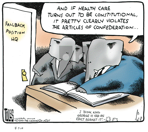 Tom Toles on Wednesday April 7, 2010 Comic Strip
