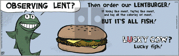 Lucky Cow - Saturday March 18, 2006 Comic Strip