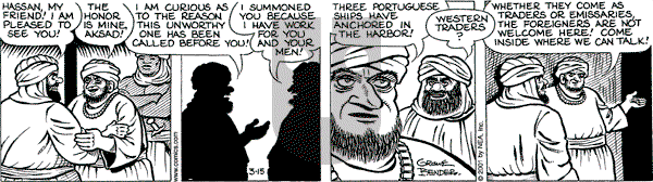 Alley Oop on Thursday March 15, 2001 Comic Strip