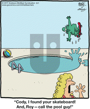 In the Bleachers on Tuesday August 1, 2017 Comic Strip