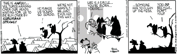 Over the Hedge on Wednesday June 23, 1999 Comic Strip