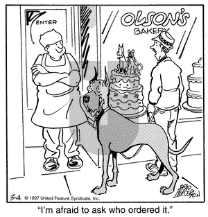 Marmaduke on Tuesday March 4, 1997 Comic Strip
