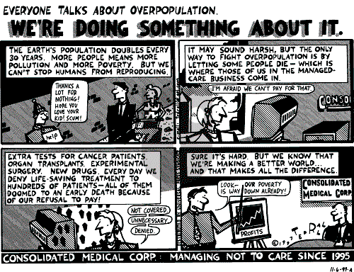 Ted Rall on Thursday November 6, 1997 Comic Strip