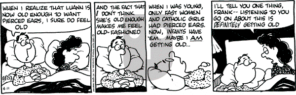 Luann on Tuesday April 11, 1989 Comic Strip