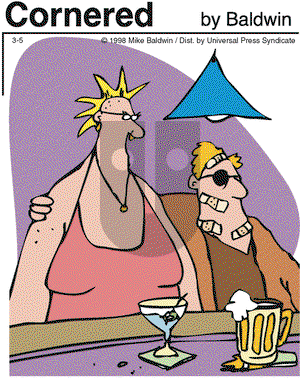 Cornered on Thursday March 5, 1998 Comic Strip