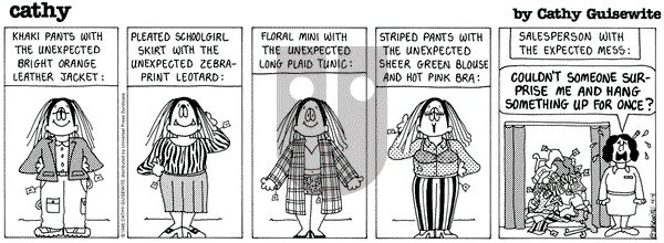 Cathy Classics on Thursday April 4, 1996 Comic Strip