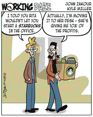 Working Daze on Saturday March 18, 2006 Comic Strip