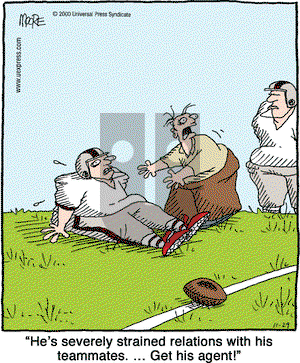 In the Bleachers on Wednesday November 29, 2000 Comic Strip