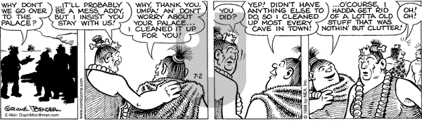 Alley Oop on Thursday July 2, 1998 Comic Strip