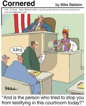 Cornered on Wednesday July 27, 2016 Comic Strip