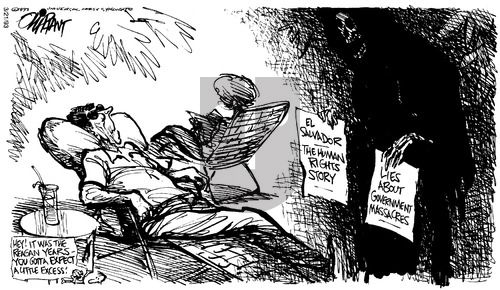 Pat Oliphant on Sunday March 21, 1993 Comic Strip