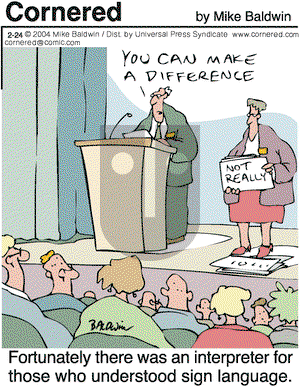 Cornered on Tuesday February 24, 2004 Comic Strip