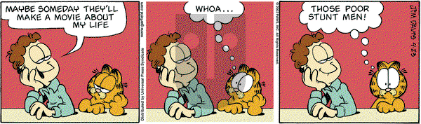Garfield on Tuesday April 23, 2002 Comic Strip