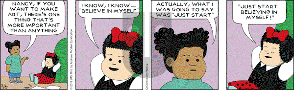 Nancy on Friday March 8, 2019 Comic Strip