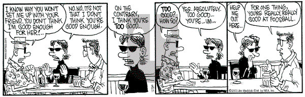 Monty on Tuesday February 11, 2003 Comic Strip