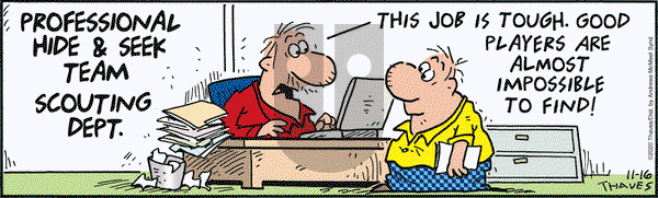 Frank and Ernest on Monday November 16, 2020 Comic Strip
