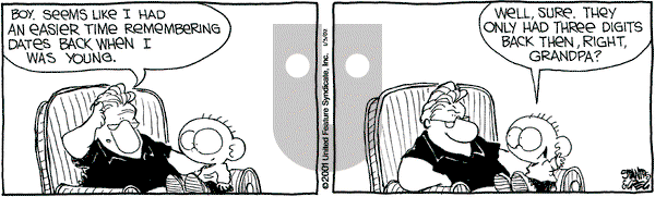 The Buckets on Thursday January 3, 2002 Comic Strip