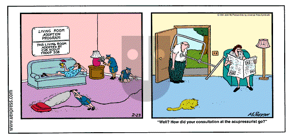 Close to Home - Sunday February 23, 1997 Comic Strip