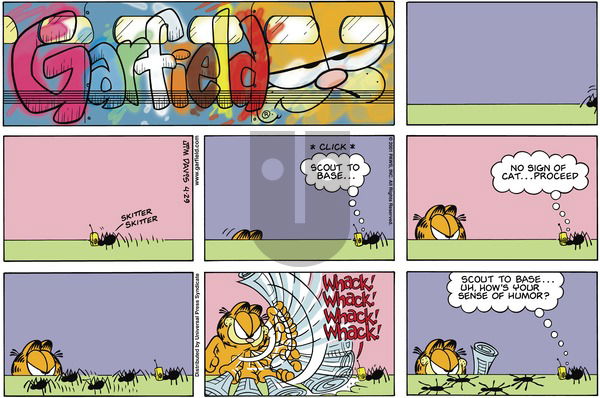 Garfield on Sunday April 29, 2001 Comic Strip