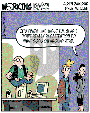 Working Daze on Wednesday April 13, 2005 Comic Strip
