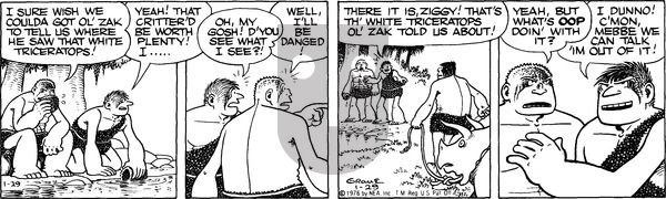 Alley Oop on Thursday January 29, 1976 Comic Strip
