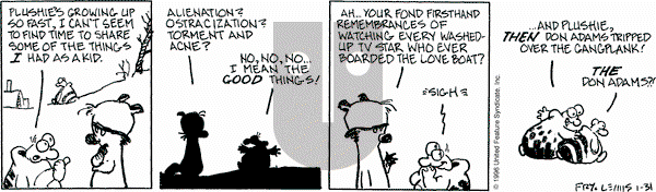 Over the Hedge on Wednesday January 31, 1996 Comic Strip