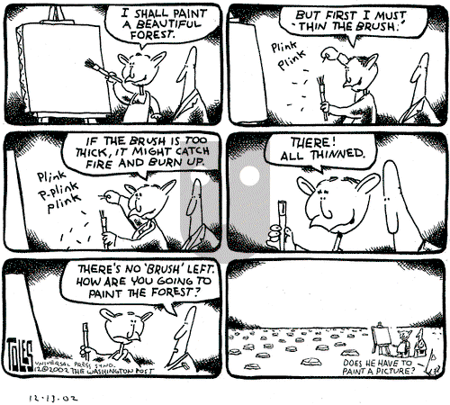 Tom Toles on Friday December 13, 2002 Comic Strip
