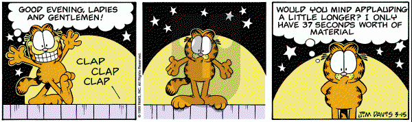 Garfield on Monday March 15, 1999 Comic Strip