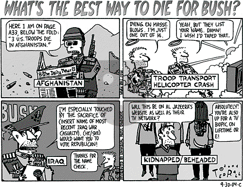 Ted Rall on Monday October 4, 2004 Comic Strip