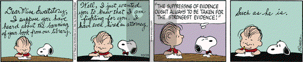 Peanuts - Monday October 28, 2019 Comic Strip