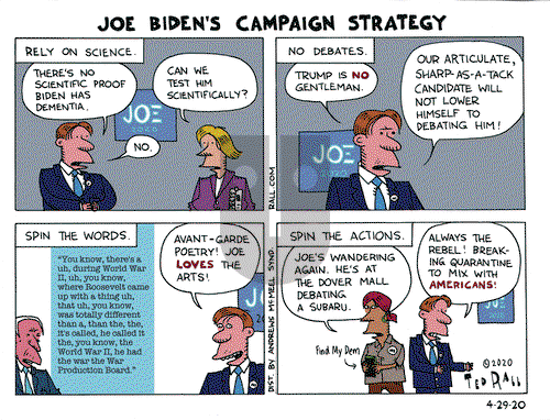 Ted Rall on Wednesday April 29, 2020 Comic Strip