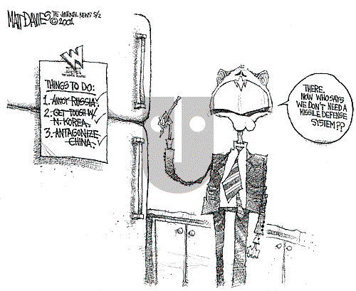 Matt Davies on Tuesday May 1, 2001 Comic Strip