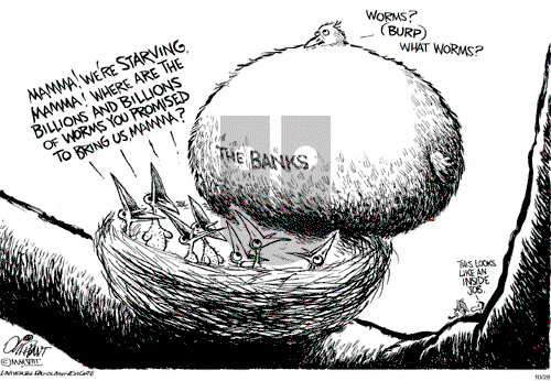 Pat Oliphant on Tuesday October 28, 2008 Comic Strip