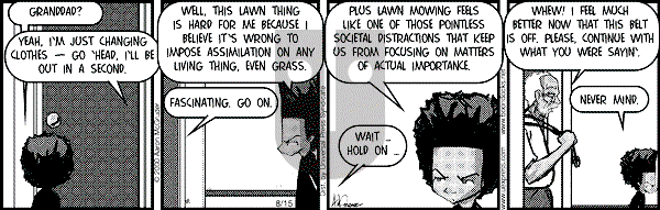 The Boondocks on Tuesday March 18, 2008 Comic Strip