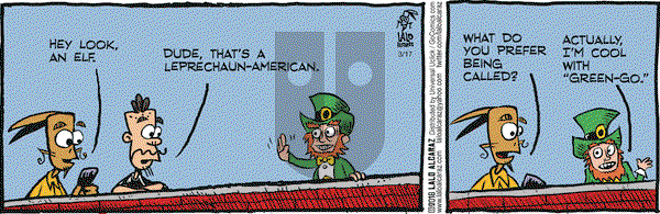 La Cucaracha on Thursday March 17, 2016 Comic Strip