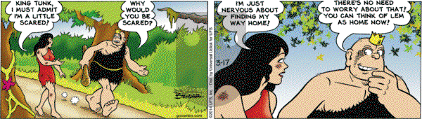 Alley Oop on Monday March 17, 2014 Comic Strip