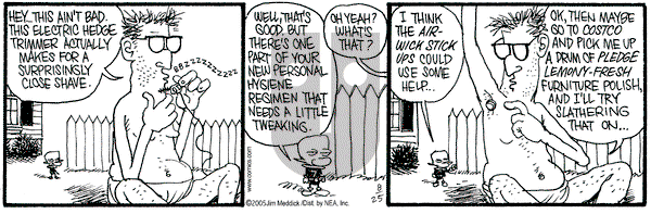 Monty on Thursday August 25, 2005 Comic Strip