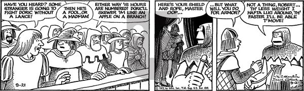 Alley Oop on Thursday September 21, 1972 Comic Strip