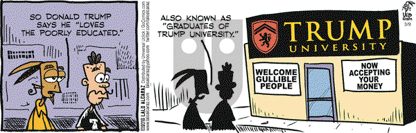 La Cucaracha on Wednesday March 9, 2016 Comic Strip