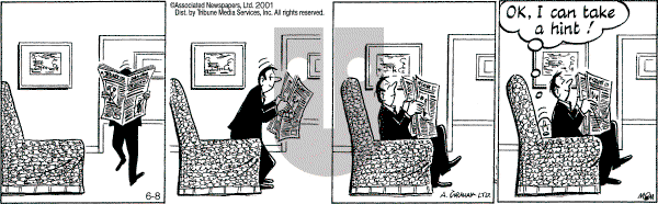 Fred Basset on Thursday August 9, 2001 Comic Strip