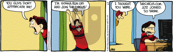 The Buckets on Tuesday April 9, 2013 Comic Strip