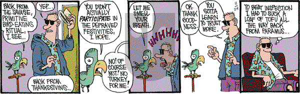 Monty on Friday November 24, 2017 Comic Strip
