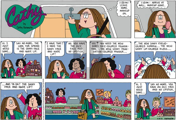 Cathy Classics on Sunday April 28, 2013 Comic Strip
