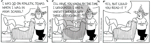 The Born Loser on Thursday January 27, 2000 Comic Strip