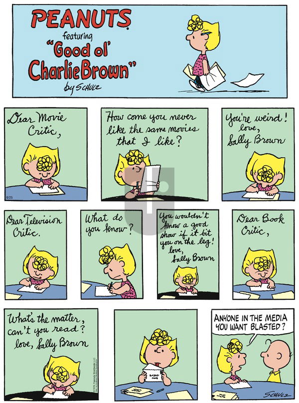 Peanuts - Sunday June 25, 2023 Comic Strip