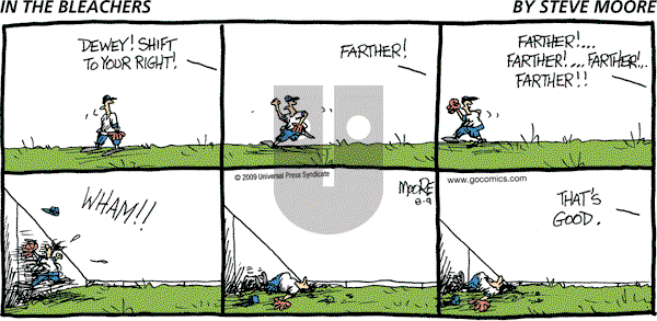 In the Bleachers - Sunday August 9, 2009 Comic Strip