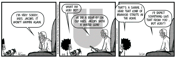 The Boondocks on Tuesday April 9, 2013 Comic Strip