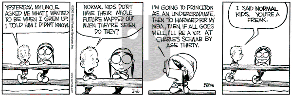Grand Avenue on Wednesday February 6, 2002 Comic Strip