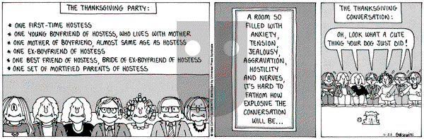 Cathy Classics on Friday November 25, 1994 Comic Strip