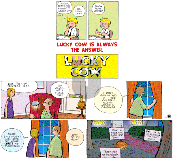 Lucky Cow on Sunday October 28, 2007 Comic Strip